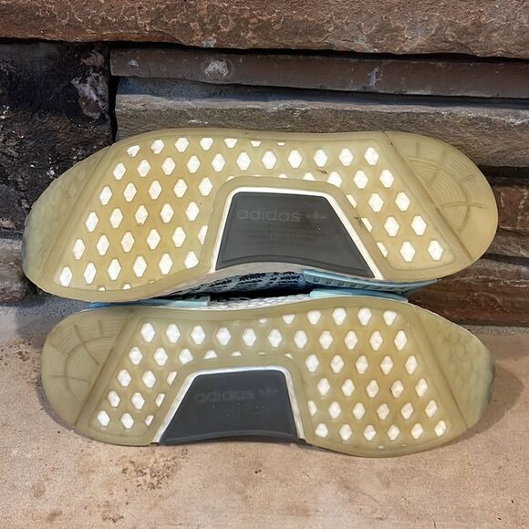 Adidas NMD_R1 STLT Primeknit "Ash Green" Sneakers - Picture 7 of 10